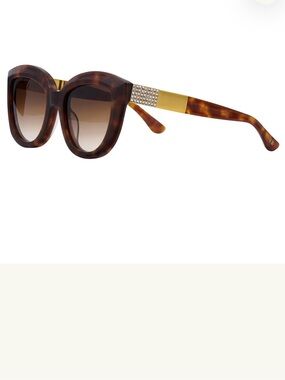 New Freida Rothman Bella Sunglasses with Gold and crystal Accents